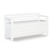 Contemporary Home Living Slatted Back Storage Bench - 46" - White